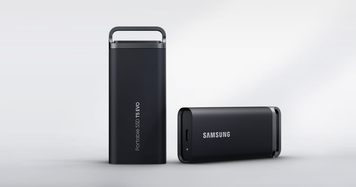 Samsung T5 EVO Portable SSD 8TB, Up to 460MB/s , USB 3.2 Gen 1, Ideal use  for Gamers & Creators Black MU-PH8T0S/AM - Best Buy
