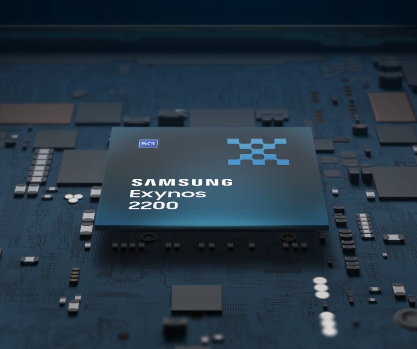 This is the image of Samsung Exynos 2200.