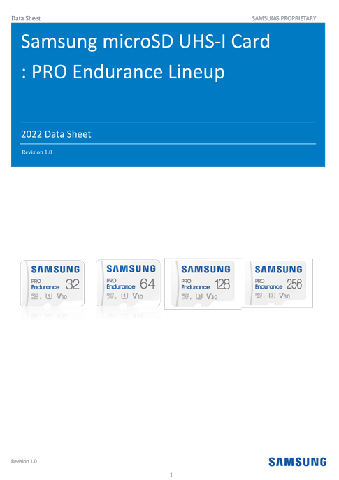 PRO Endurance データシート