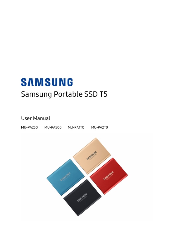Portable SSD T5 1TB Memory & Storage - MU-PA1T0B/AM