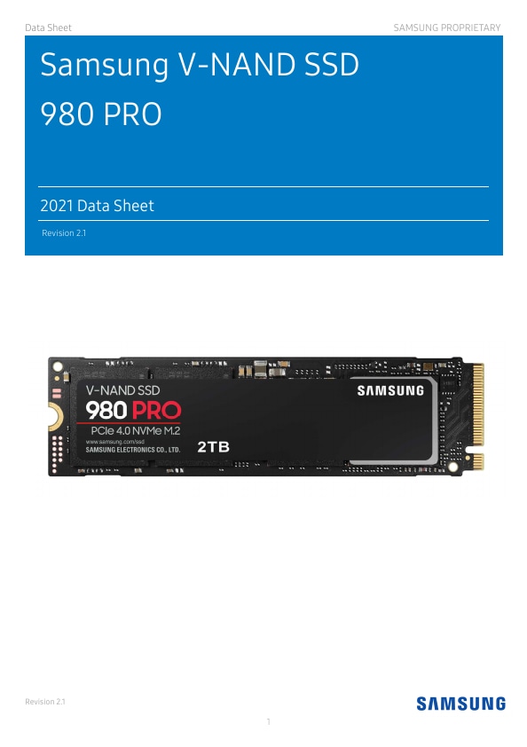 Samsung 980 PRO 250 GB PCIe 4.0 (bis zu 6.400 MB/s) NVMe M.2