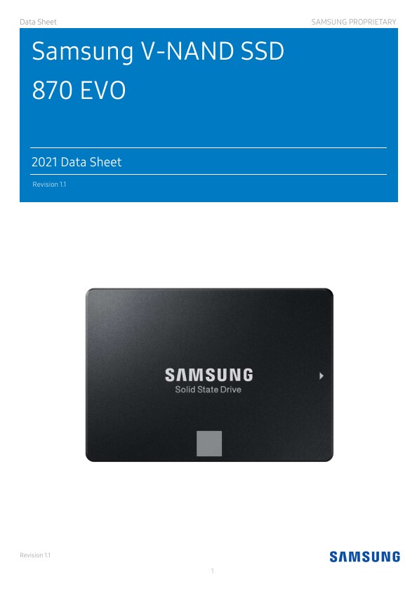 SSD SAMSUNG SERIE 870 EVO 2,5 POUCE 4TO