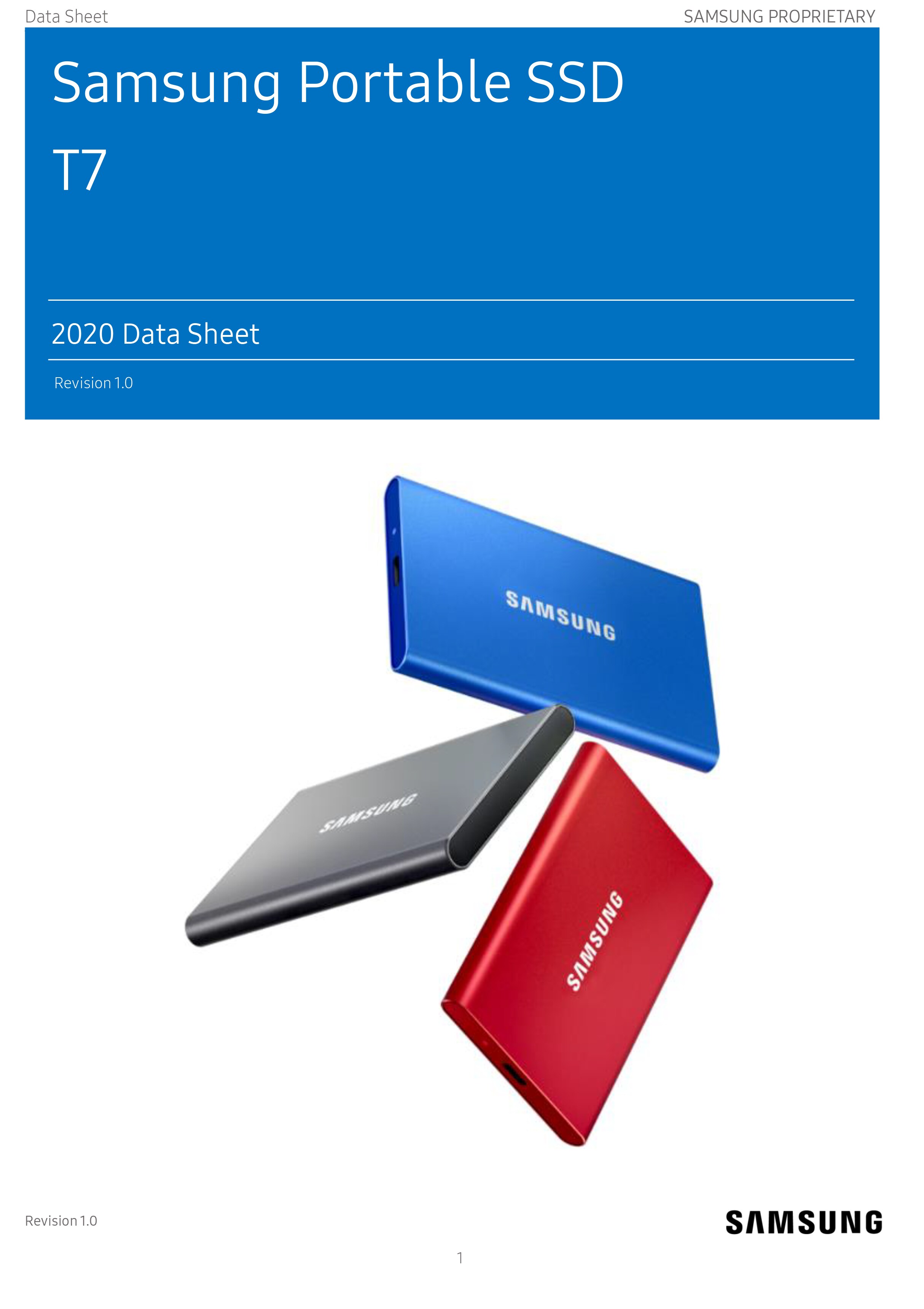 DISCO SOLIDO SSD PORTABLE SAMSUNG T7 1TB USB 3.2 GRIS ⋆ Starware