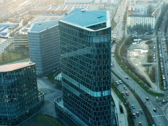A panoramic view of Samsung Semiconductor's European EMEA headquarters in Munich, Germany