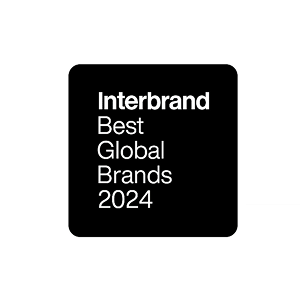 A black square logo with white text reading "Interbrand Best Global Brands 2024"