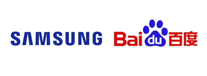 SAMSUNG Baidu 로고입니다.