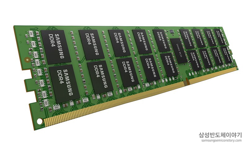 ▲삼성전자의 차세대 데이터센터용 '256GB 3DS DDR4 RDIMM'