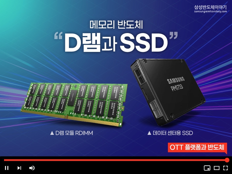 데이터센터의 핵심, 메모리 반도체 ‘D램’과 ‘SSD’