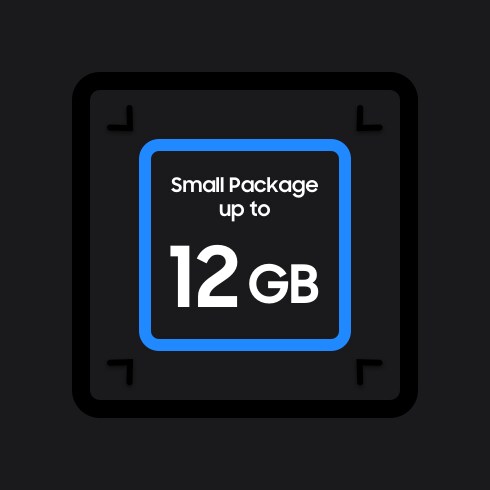 삼성반도체 DRAM LPDDR4X, 소형 패키지에 최대 12 GB