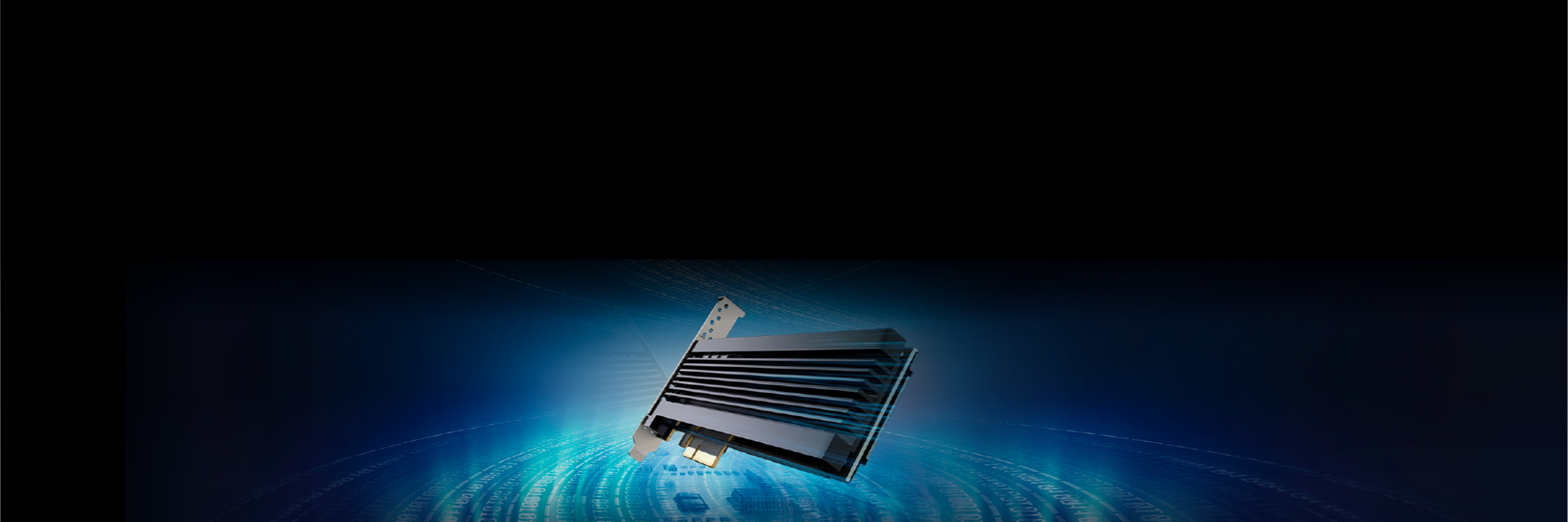 電気回路を背景にしたSamsung Z-SSD™の画像