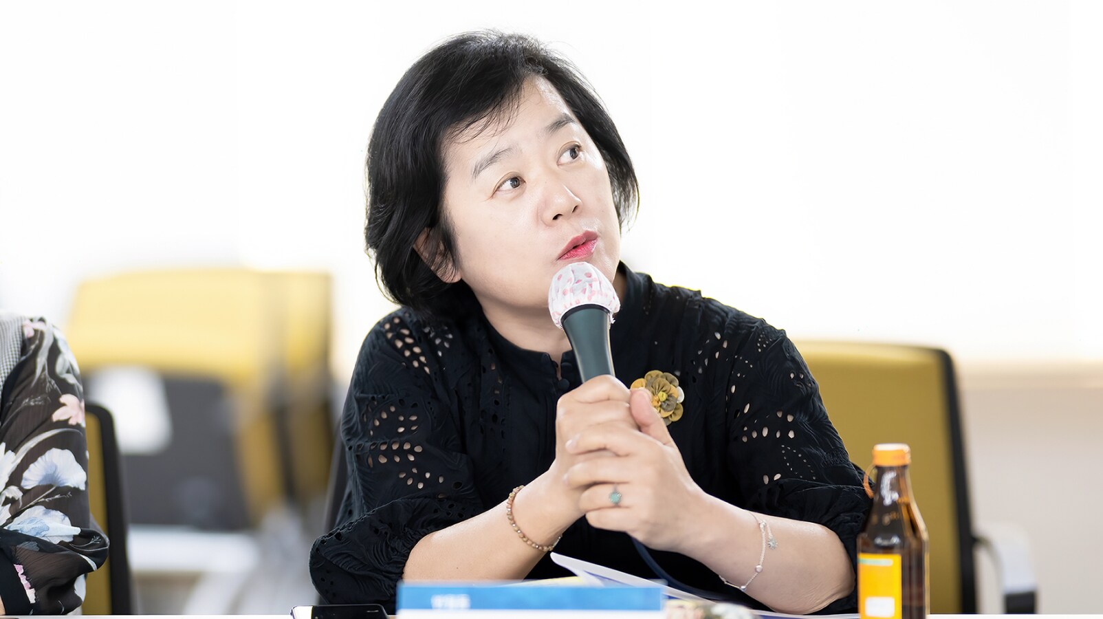 발언 중인 반월동 통장단협의회장 류정인 위원