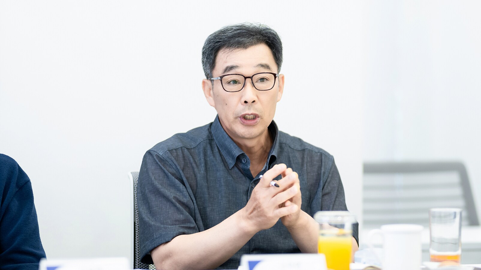 발언 중인 고덕면 주민자치회 사무국장 홍성동 위원