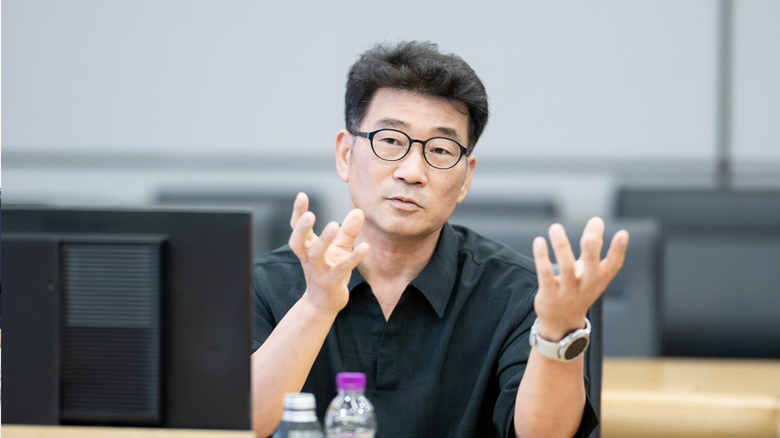 발언 중인 중앙동 환경보존위원회 위원장 한만현 위원
