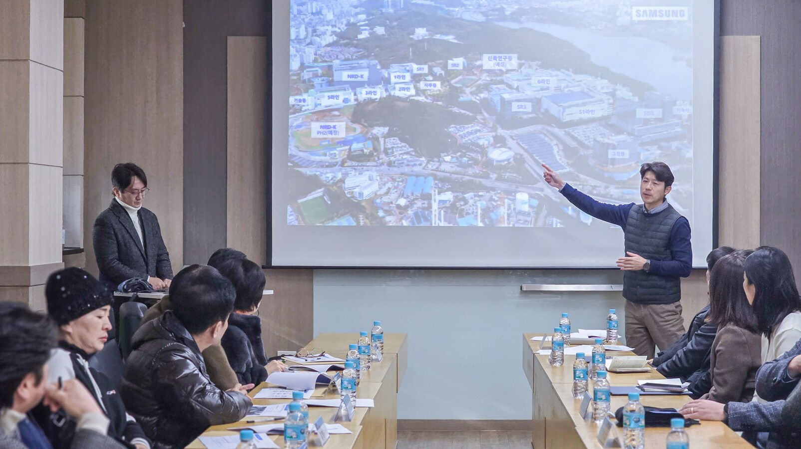 기흥캠퍼스 미래 계획을 공유하는 강용구 위원 