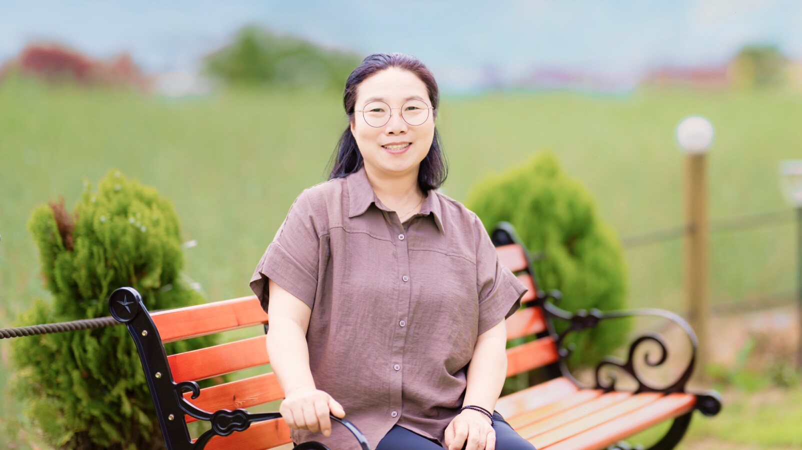 평택 캠퍼스 투어를 마치고 소감을 나눈 김복자 위원