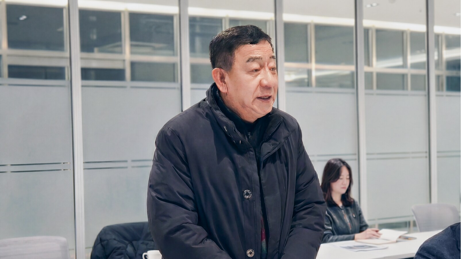 평택캠퍼스 건설이 지역사회에 미치는 영향에 대해 이야기하는 우제욱 대표위원