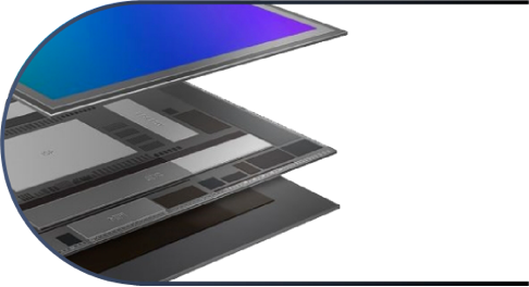 A photo of 3 layers of display.