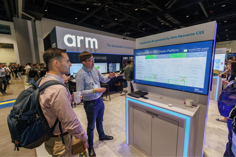 Thomas Mermans, senior director of business strategy at Samsung Foundry, is explaining the advantages of the four-way collaboration of Samsung Foundry, Arm, Rebellions, and ADTechnology