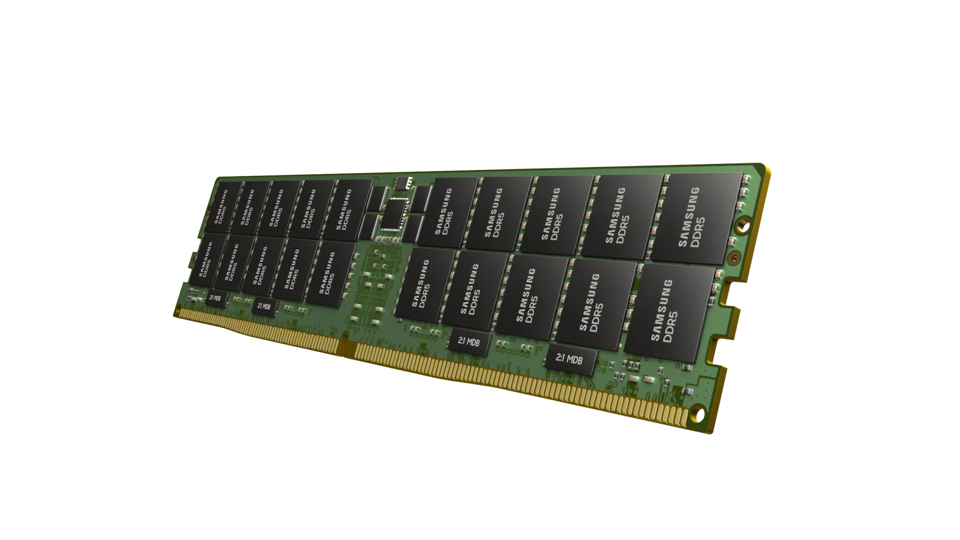 an image of the front side of a memory module - MRDIMM.