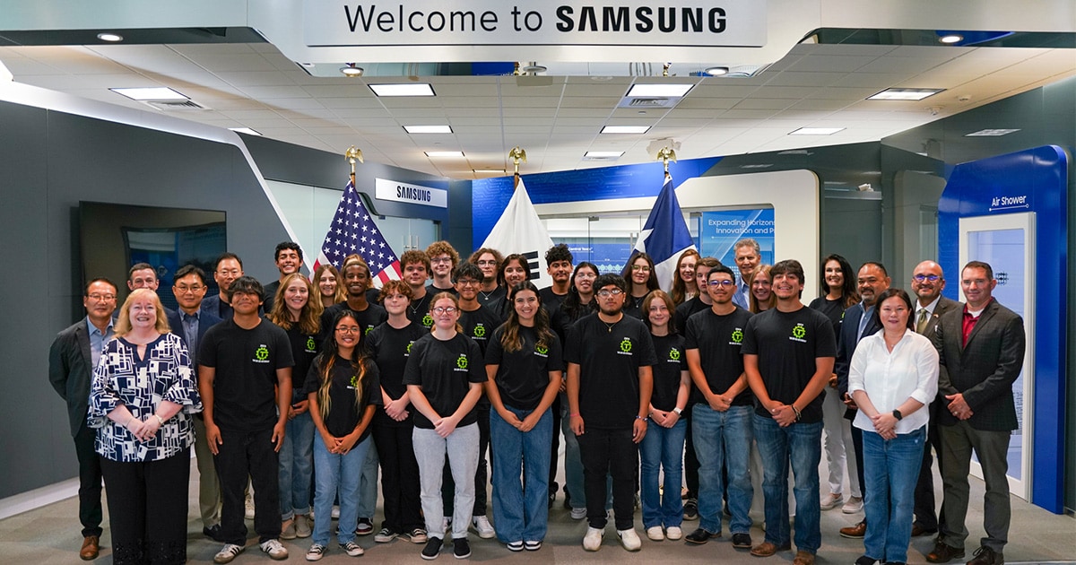 Third Taylor ISD cohort wraps up summer internship with Samsung Austin Semiconductor