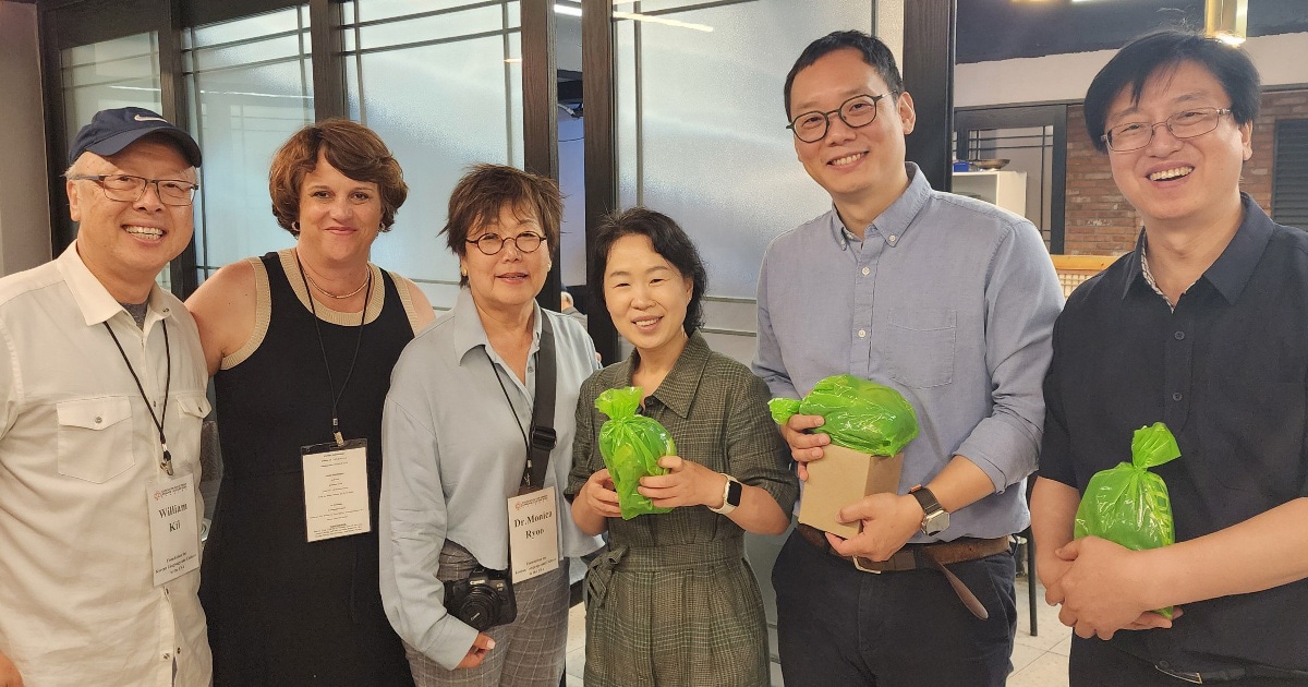 Jennifer Patschke, second from left, at Kyung Hee University.