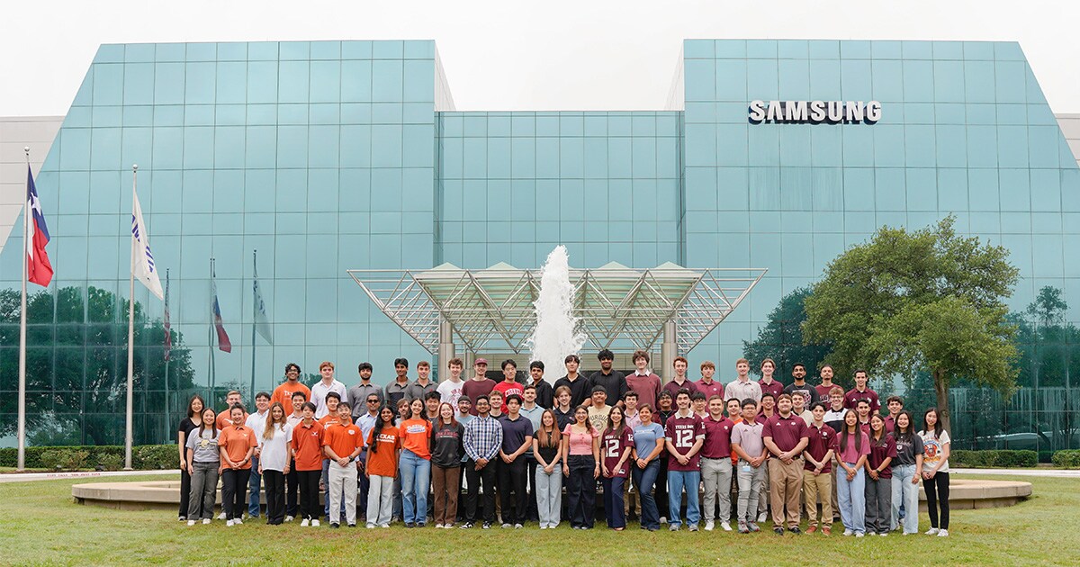 Samsung Austin Semiconductor college interns Cohort No. 2 for summer 2025. 