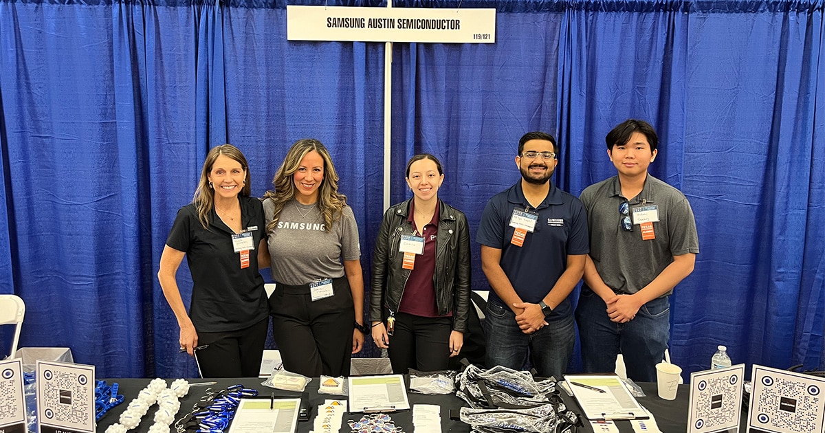 Samsung Austin Semiconductor at The University of Texas at Austin’s fair in 2025.