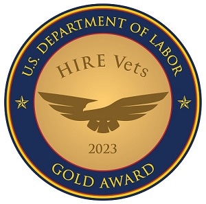 HIRE Vets Gold Award 2023