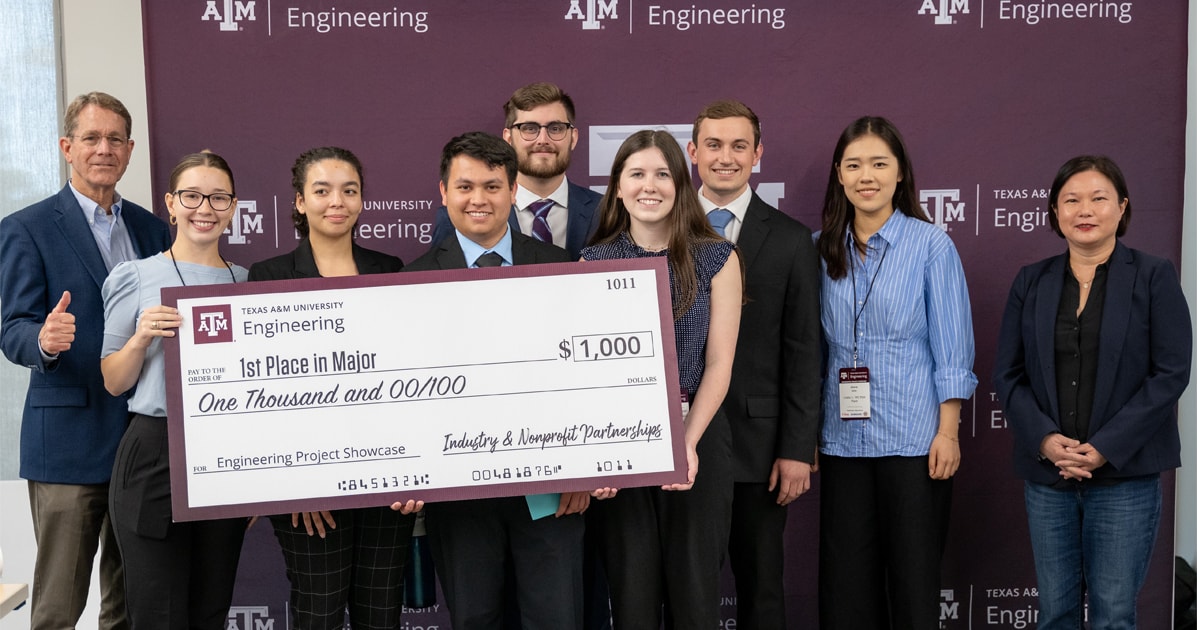 First place winner in the Chemical Engineering category.