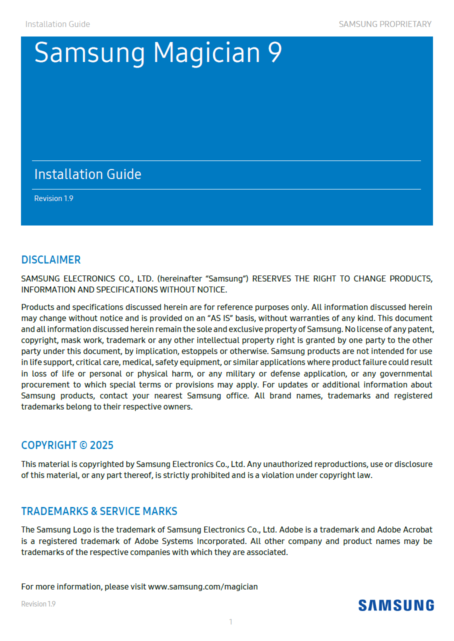 Magician Software Installation Guide
