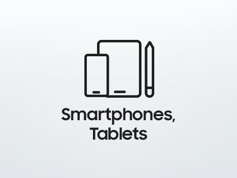 It says 'Smartphones, Tablets' with icons representing mobile devices.