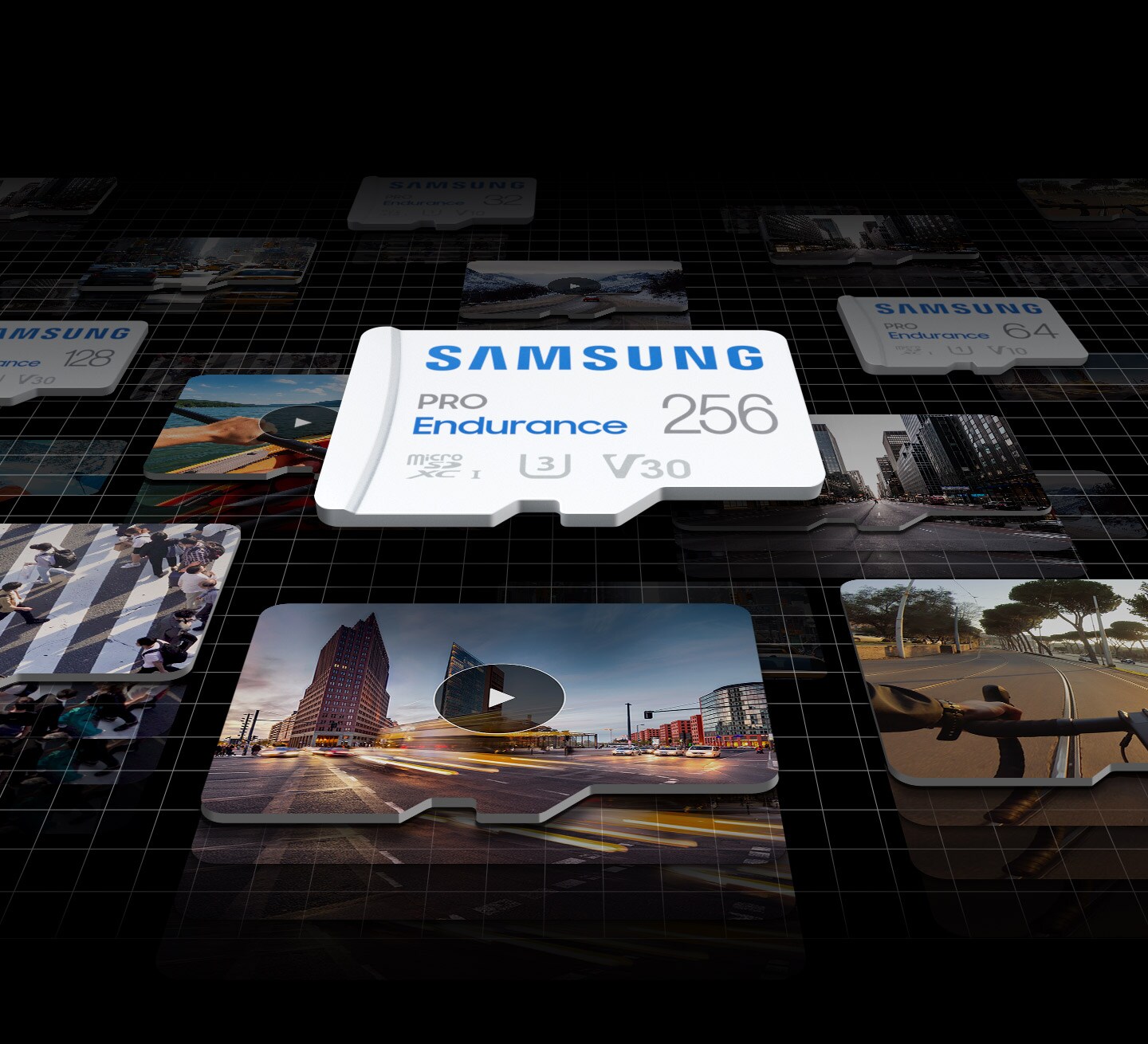 Samsung-Carte mémoire 256 Go 32 Go 64 Go 128 Go Vitesse de lecture jusqu'à  100 MBumental Classe 10 Carte TF UHS-I PRO Endurance Micro SD - AliExpress