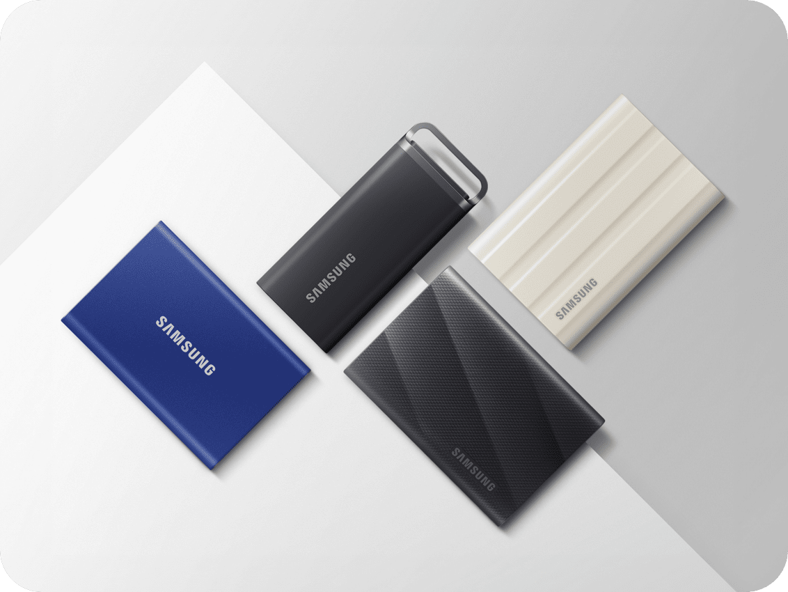 Samsung Semiconductor's consumer storage includes external SSD products like the T9 and T7 Shield.