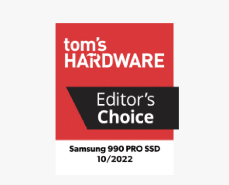 Samsung Semiconductor's T7 Shield was selected as the Editor's Choice product by Tom's Hardware.