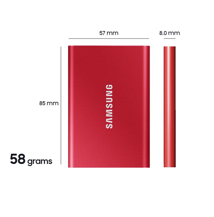 Disque dur externe SSD Samsung T7 2To Shield Noir - Ulpress