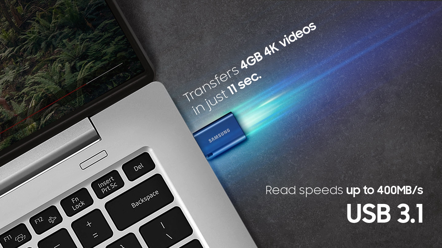 Samsung Semiconductor USB Flash Drive Type-C  transfers 4GB 4K videos in just 11 sec.
