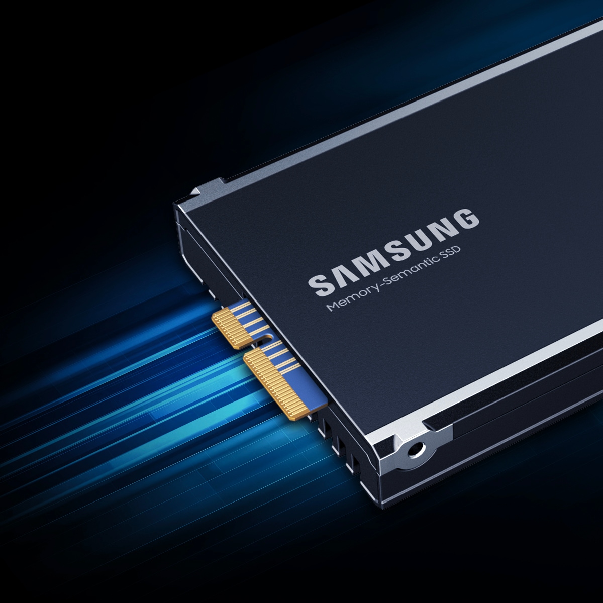 This is the Memory-Semantic SSD, one of the Samsung Semiconductor products introduced at Memcon 2023.