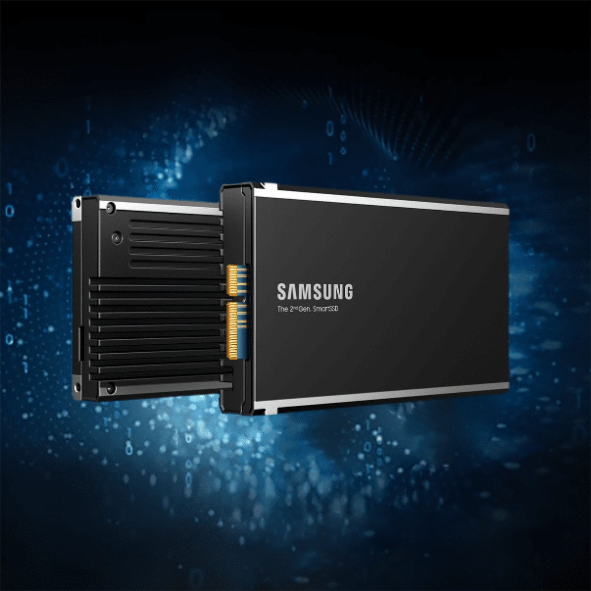 This is the 2nd generation SmartSSD, one of the Samsung Semiconductor products introduced at Memcon 2023.
