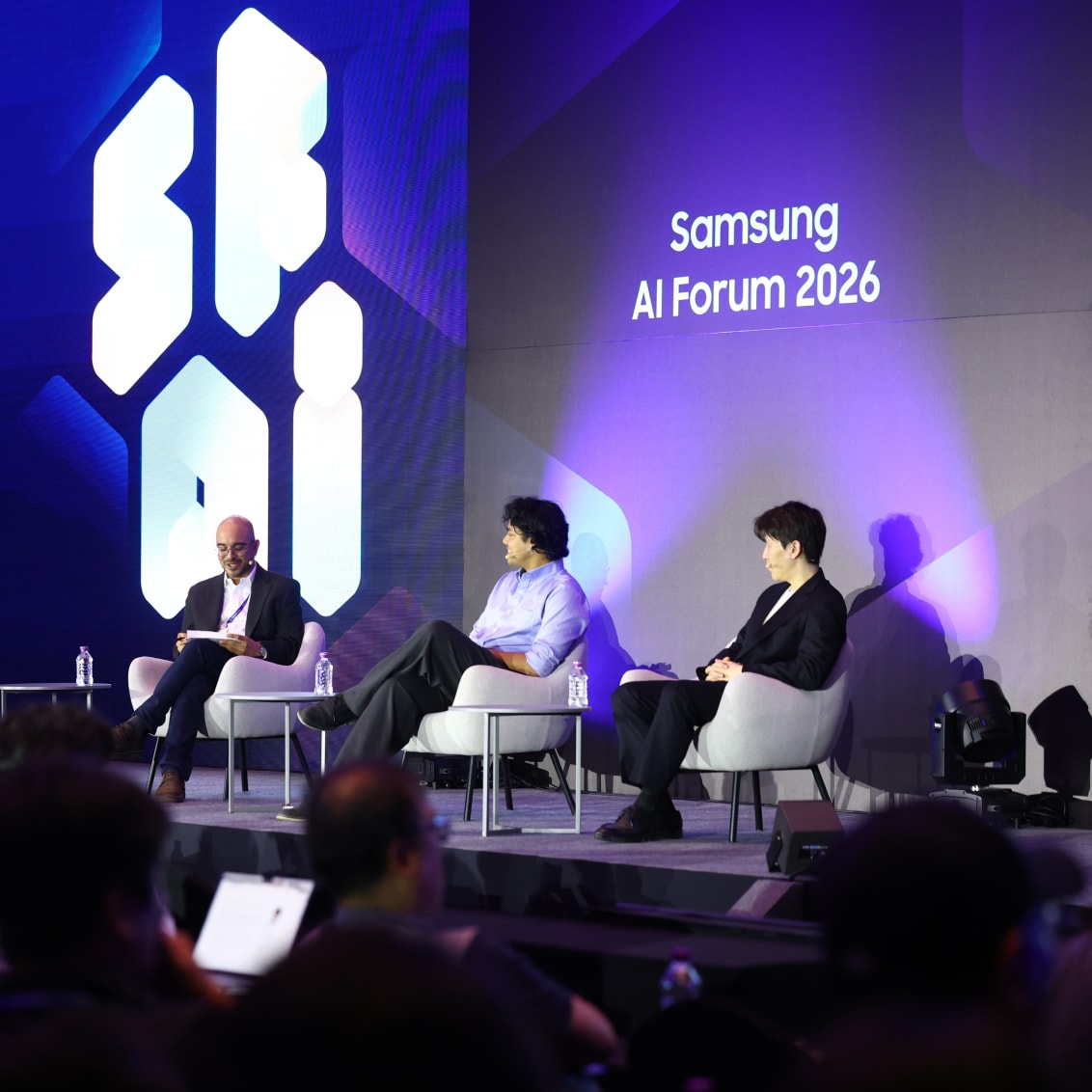 Professor Ranjay Krishna and Yoonhyung Kim, EVP, participating in a panel discussion