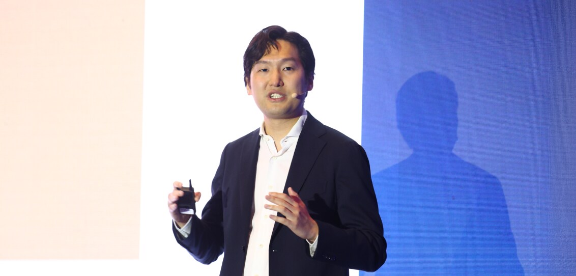 Sanggeun Choi, Tech Lead, explaining how AI agents are operated and managed