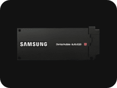 Samsung's Detachable AutoSSD is on display.