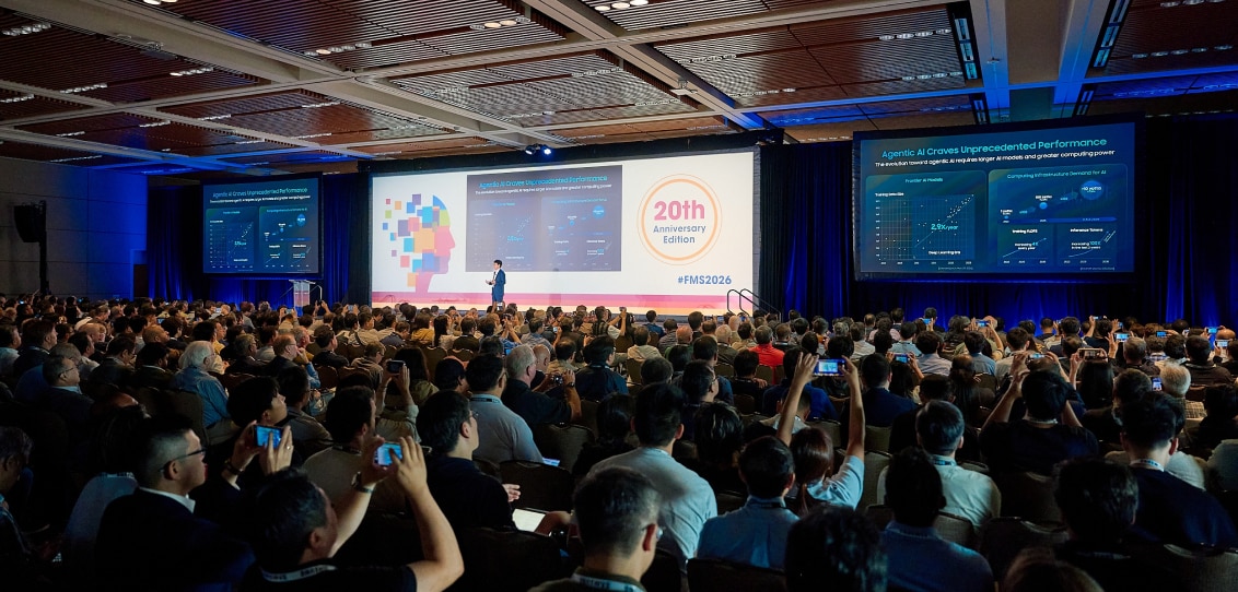 Audience attending the Samsung Semiconductor keynote at FMS 2026