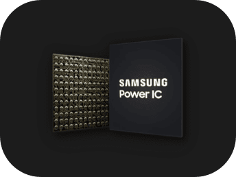 The Samsung Power Management IC Solution is located in the center.