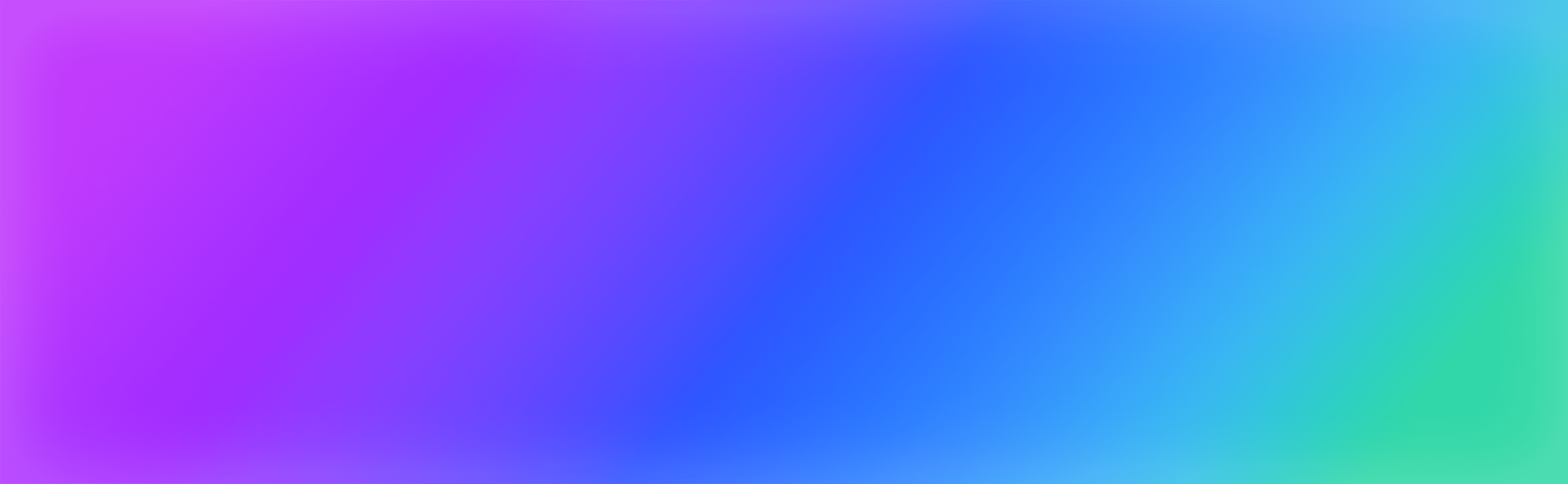Smooth color gradient from purple to blue to green.