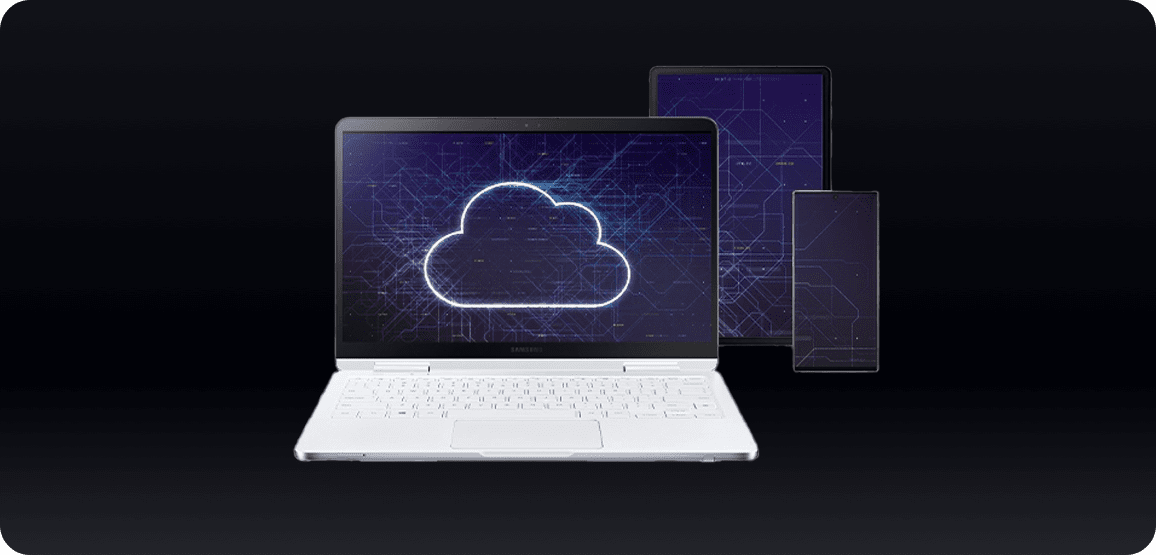 An image of various IT devices, including laptop, smartphone and tablet.