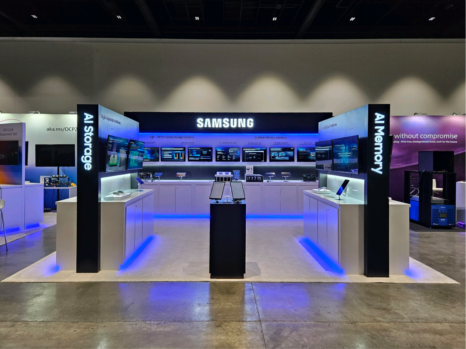  OCP Global Summit 2025내 삼성전자 부스 전경
