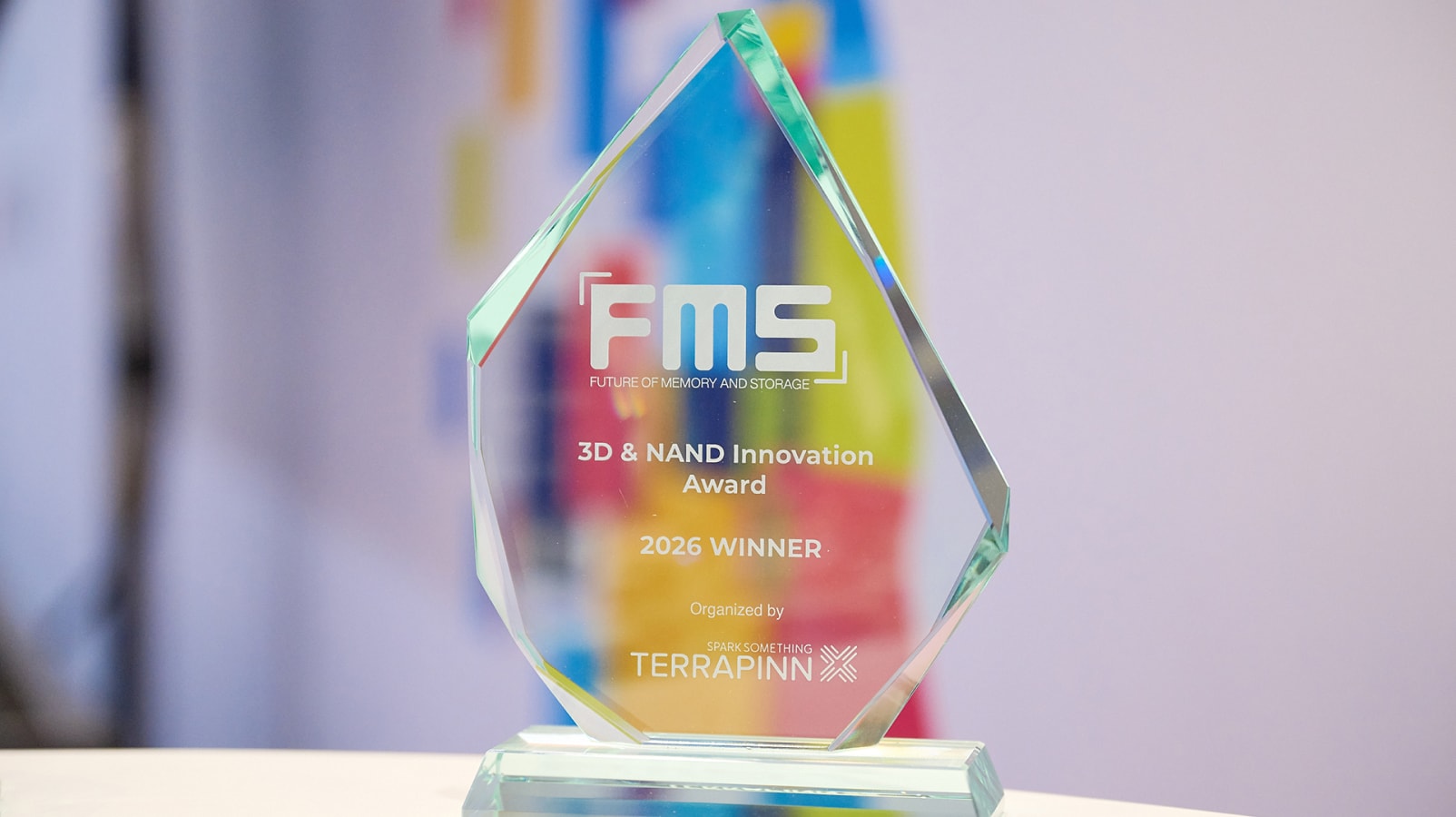 FMS 2026 3D & NAND Innovation Award trophy