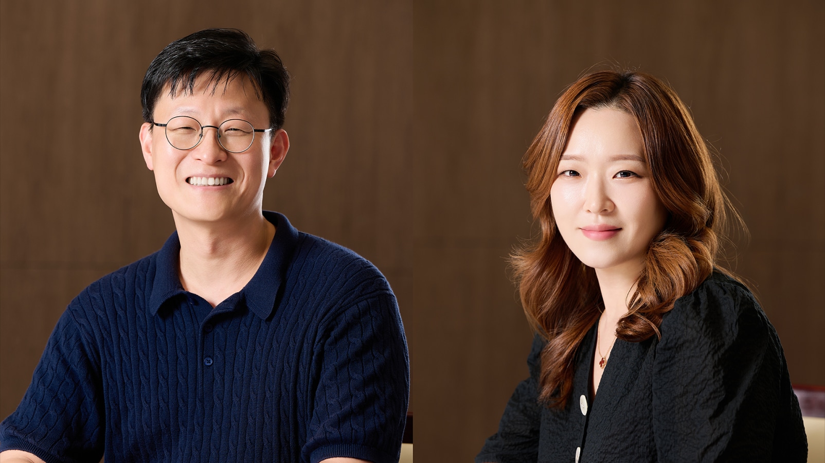 From left, Byoung-Hee Kim and Jiyeon Shin of the V10 BV-NAND Product Planning Team