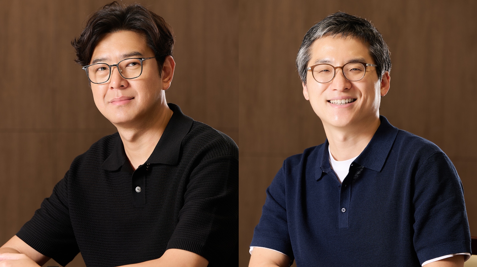 From left, Sangsoo Park and Dawoon Jeong of the V10 BV-NAND Flash Development Team