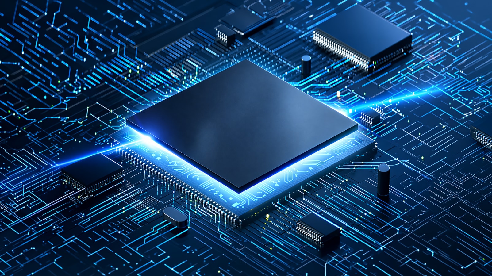 An illustrated image for AI chip design